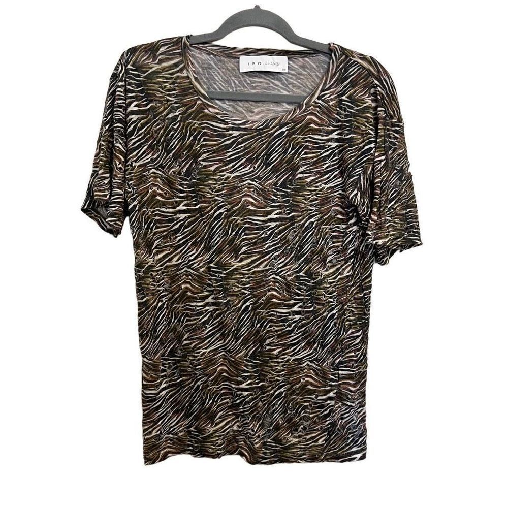 Iro jeans shay linen tee size xs